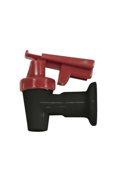 Water Cooler Tap - Red Lever/Black Body - Child Proof