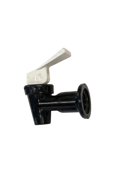 Water Cooler Tap - White Lever / Black Body