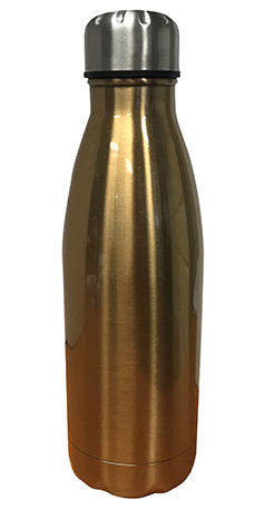 Double Walled Stainless Steel Water Bottle - Gold
