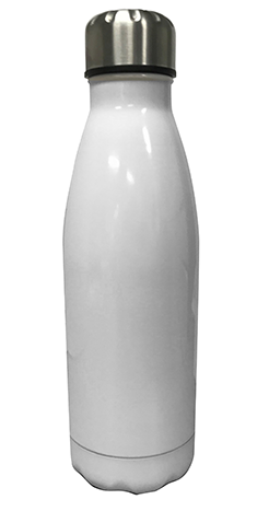 Double Walled Stainless Steel Water Bottle - White